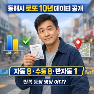 동해시 로또 명당 1등 판매점 자동 수동