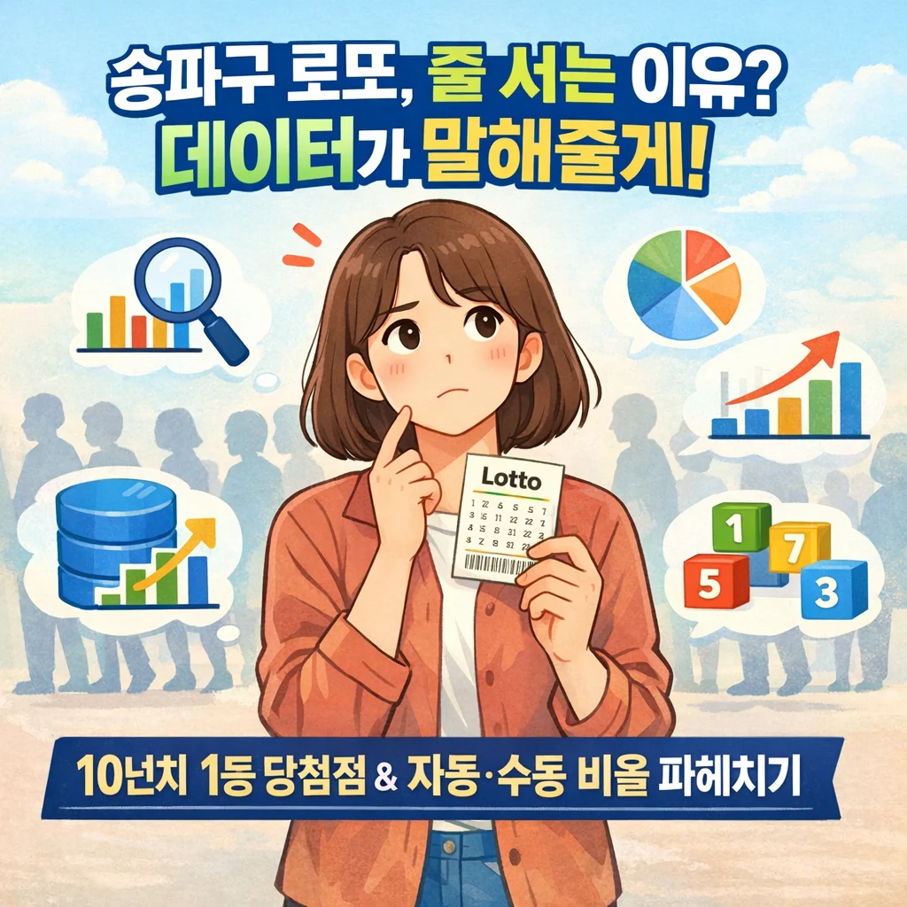 송파구 로또 1등 당첨점 로또 명당 자동 수동 분석