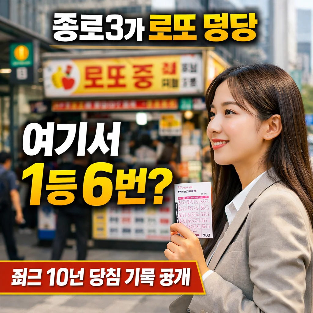 종로구 로또 명당 어디 종로3가 가로판매점82호 자동·수동 비율까지 공개