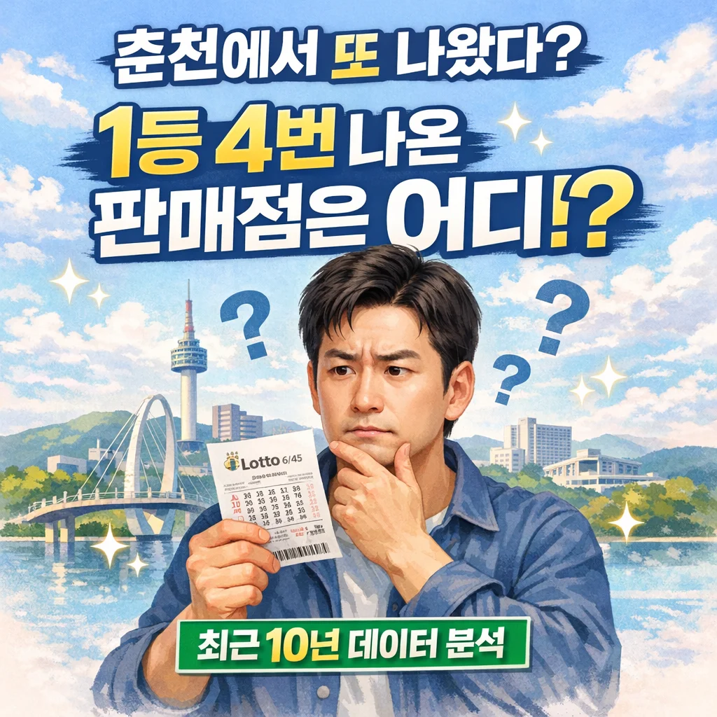 춘천 로또 명당 1등 판매점 자동 수동 통계