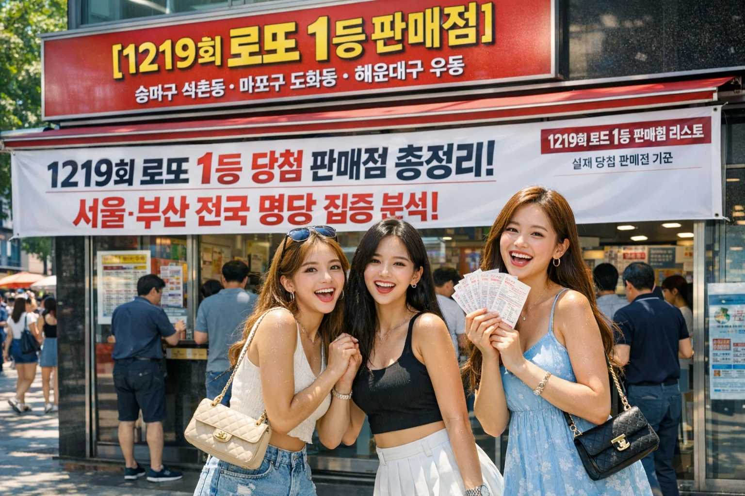 [1219회 로또 1등 판매점] 송파구 석촌동, 마포구 도화동, 해운대구 우동 로또 명당 총정리