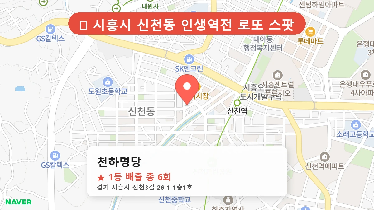 천하명당 네이버 지도