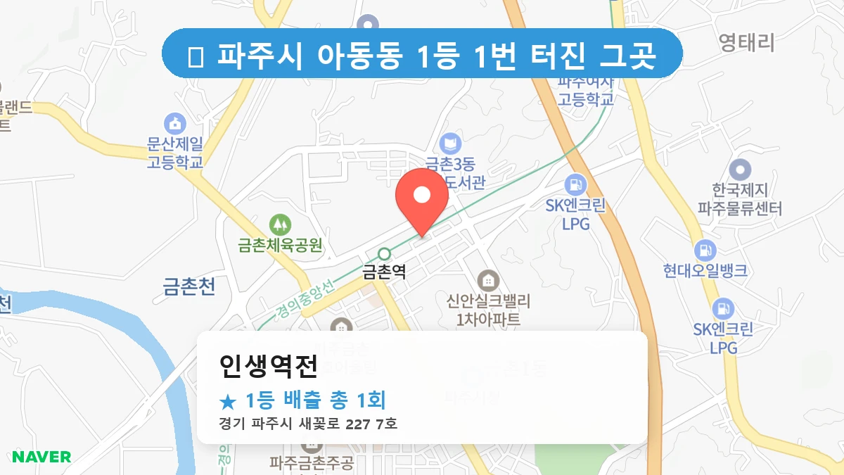인생역전 네이버 지도