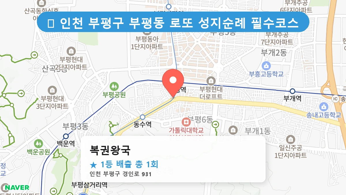 복권왕국 네이버 지도