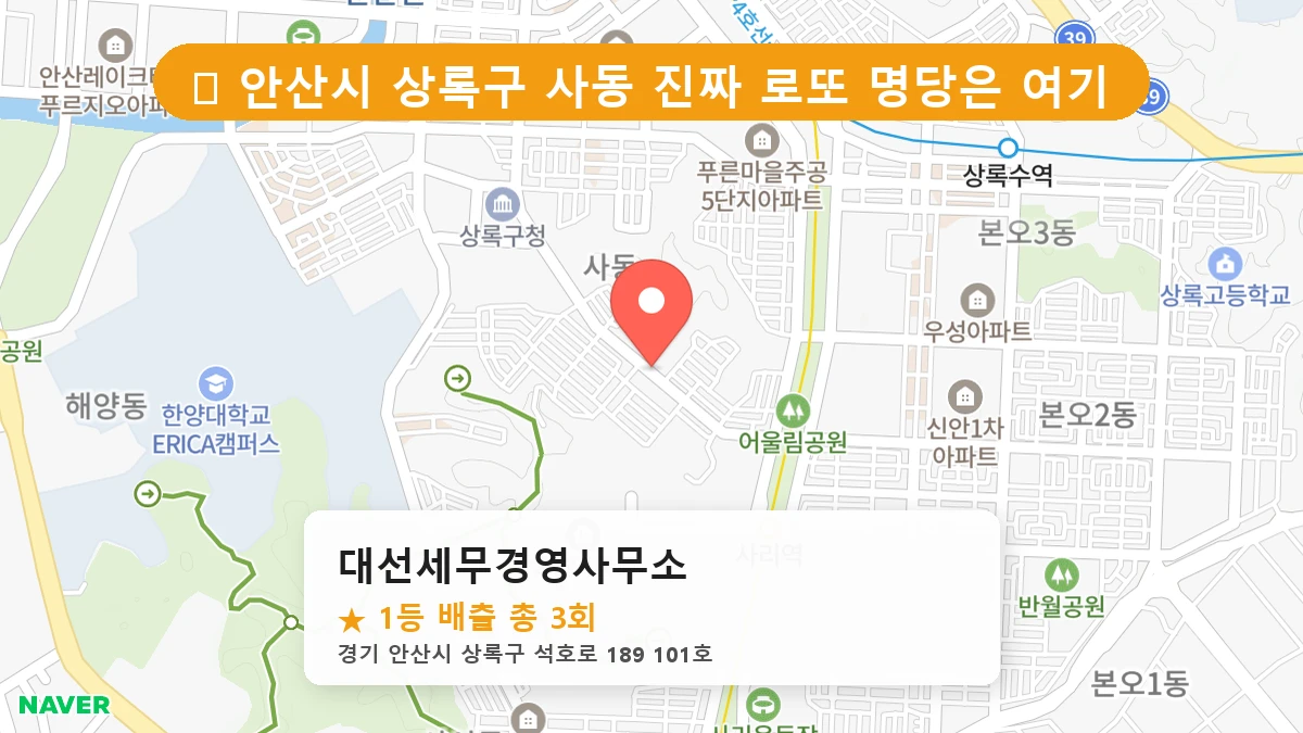 대선세무경영사무소 네이버 지도
