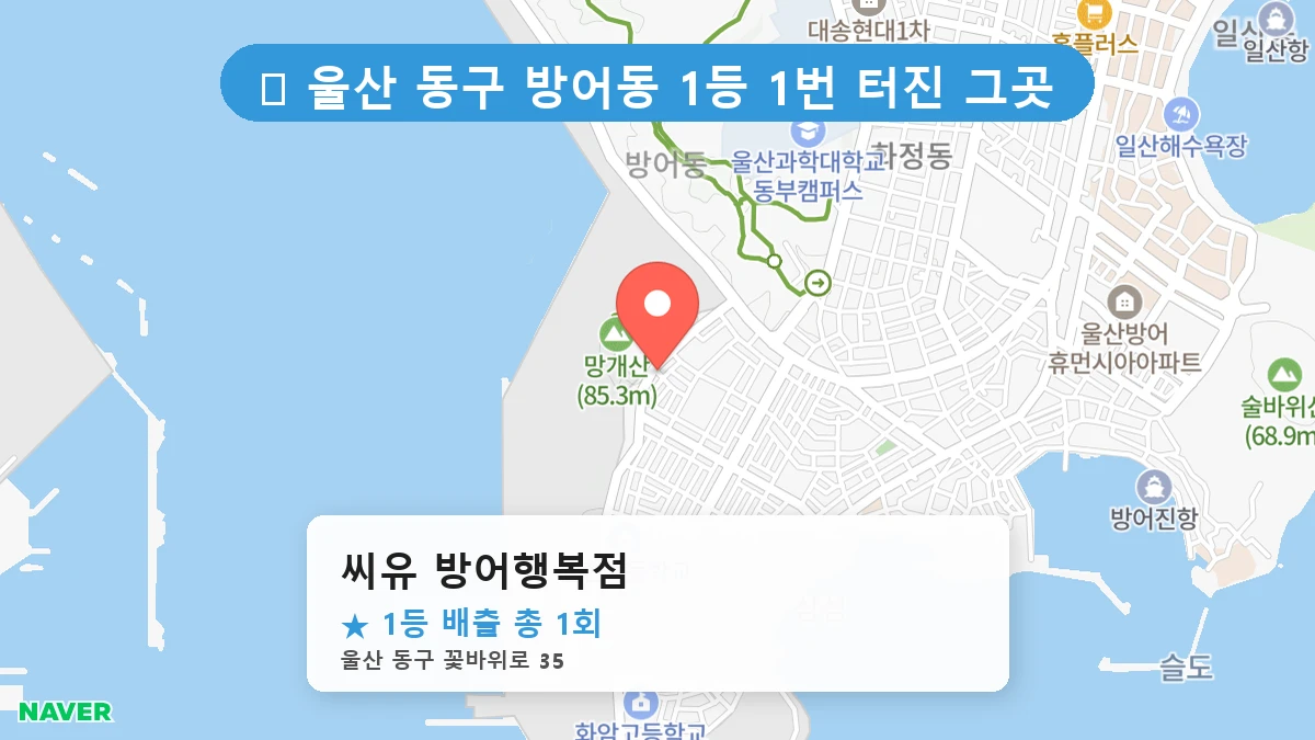 씨유 방어행복점 네이버 지도