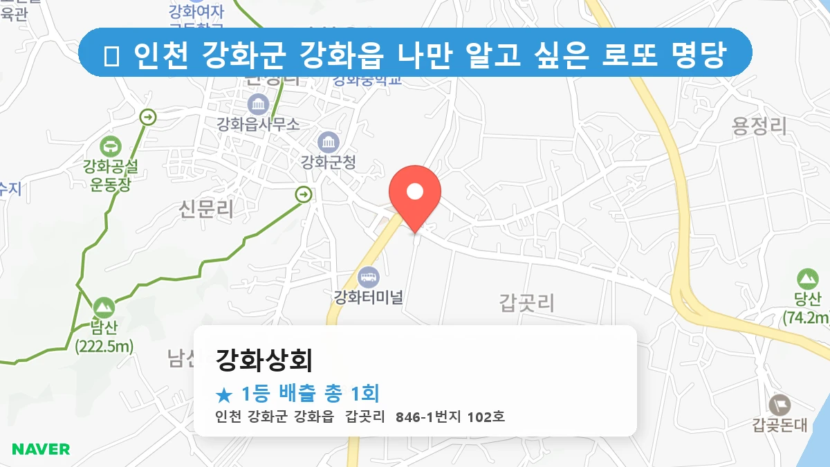 강화상회 네이버 지도