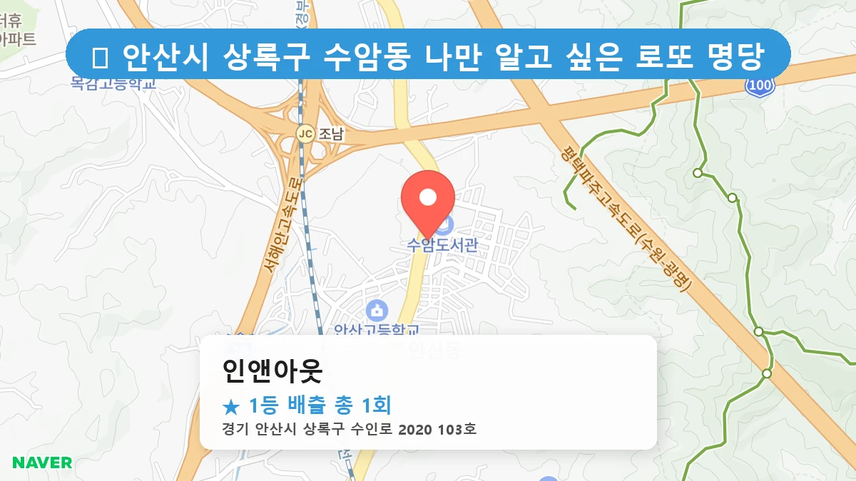 인앤아웃 네이버 지도