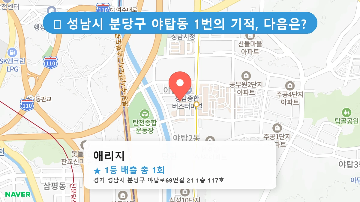 애리지 네이버 지도