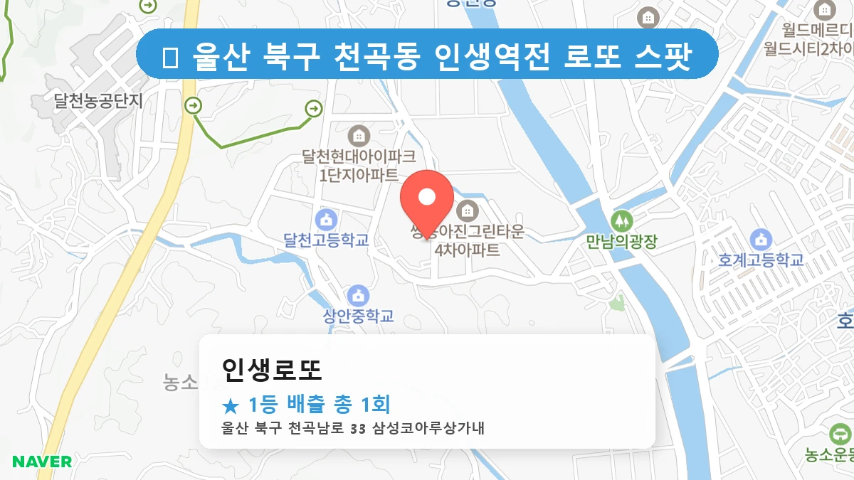 인생로또 네이버 지도