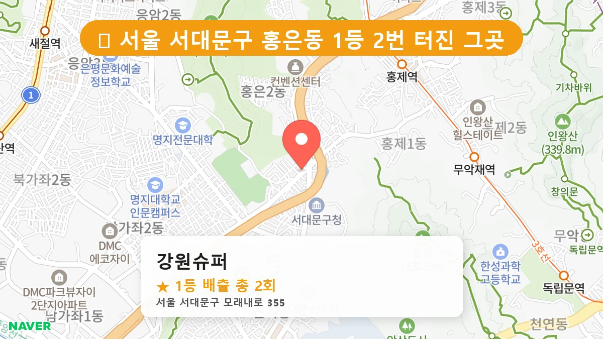 강원슈퍼 네이버 지도