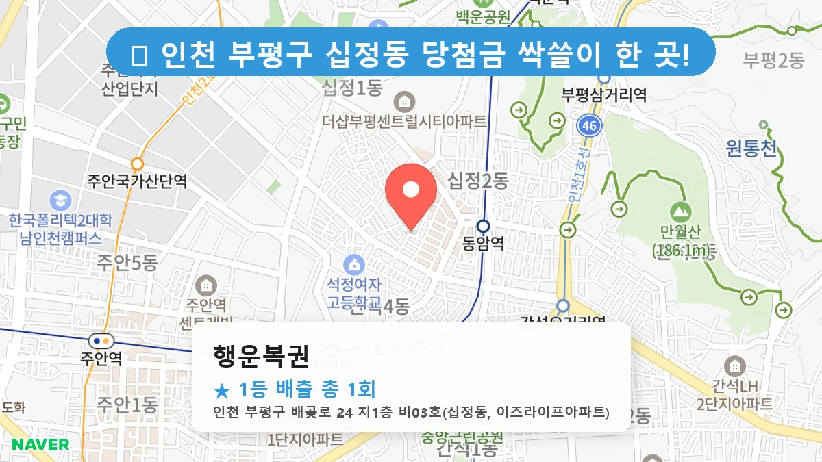 행운복권 네이버 지도