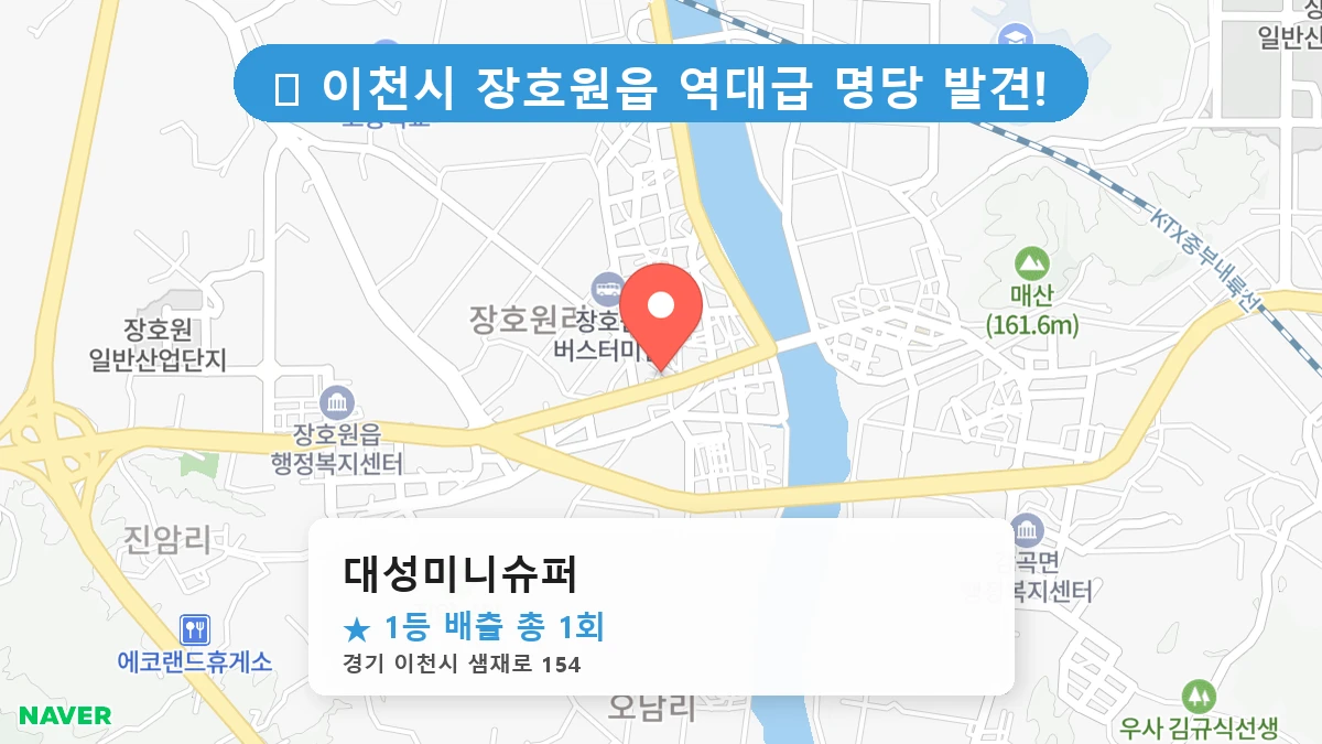 대성미니슈퍼 네이버 지도