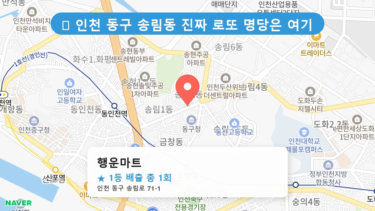 행운마트 네이버 지도