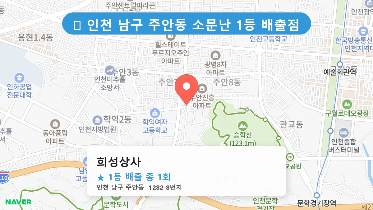희성상사 네이버 지도