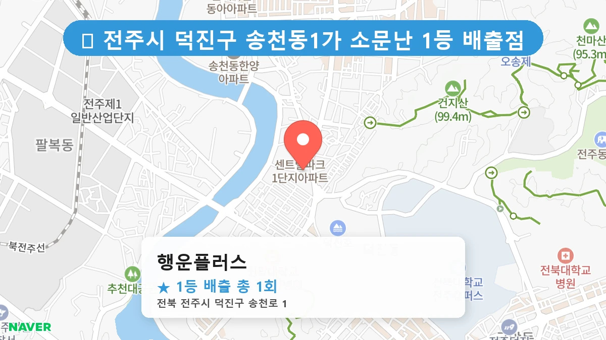 행운플러스 네이버 지도