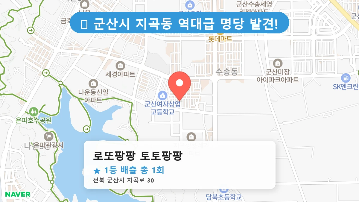 로또팡팡 토토팡팡 네이버 지도