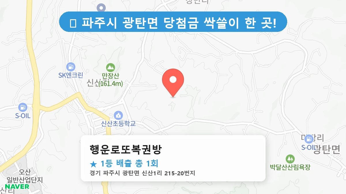 행운로또복권방 네이버 지도