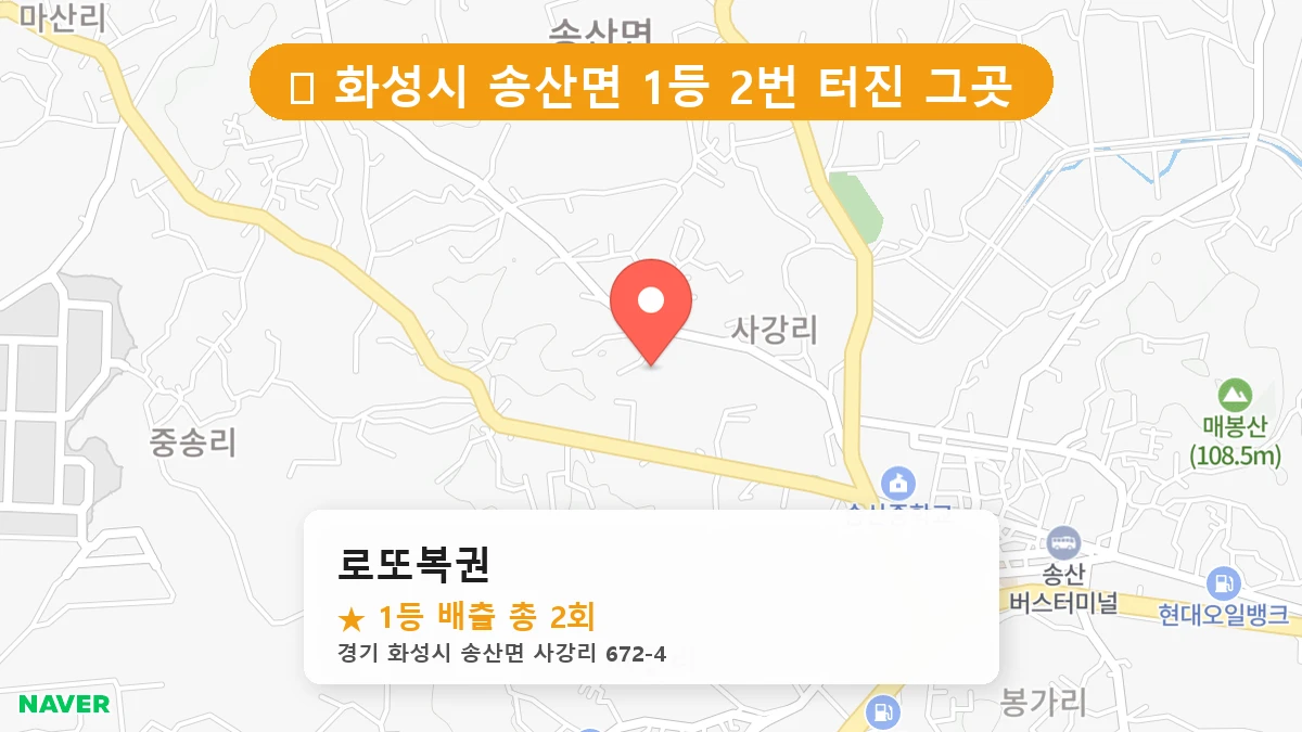 로또복권 네이버 지도