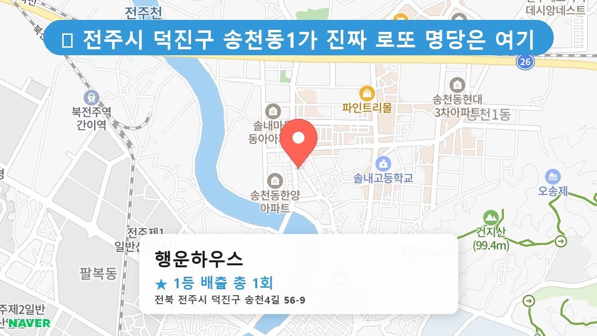 행운하우스 네이버 지도