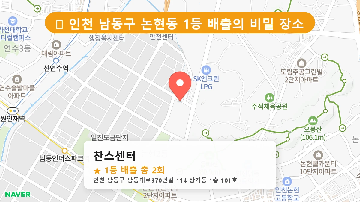 찬스센터 네이버 지도