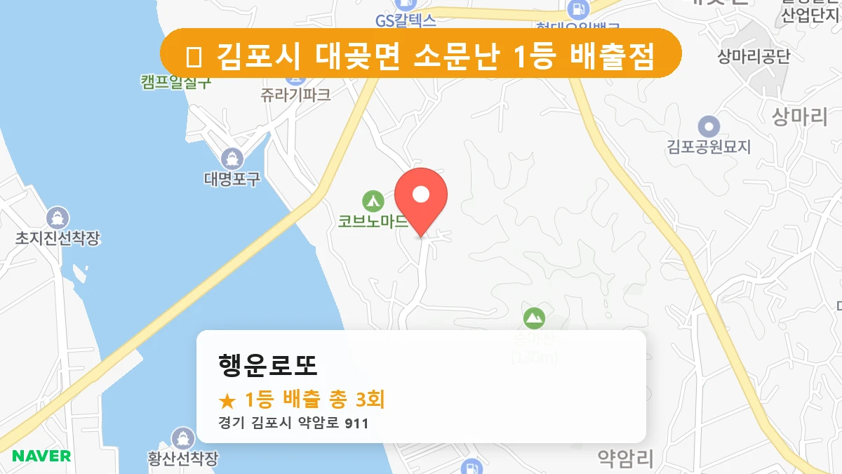 행운로또 네이버 지도