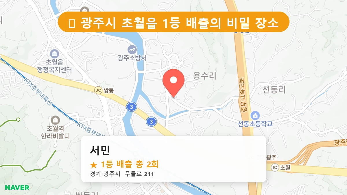 서민 네이버 지도
