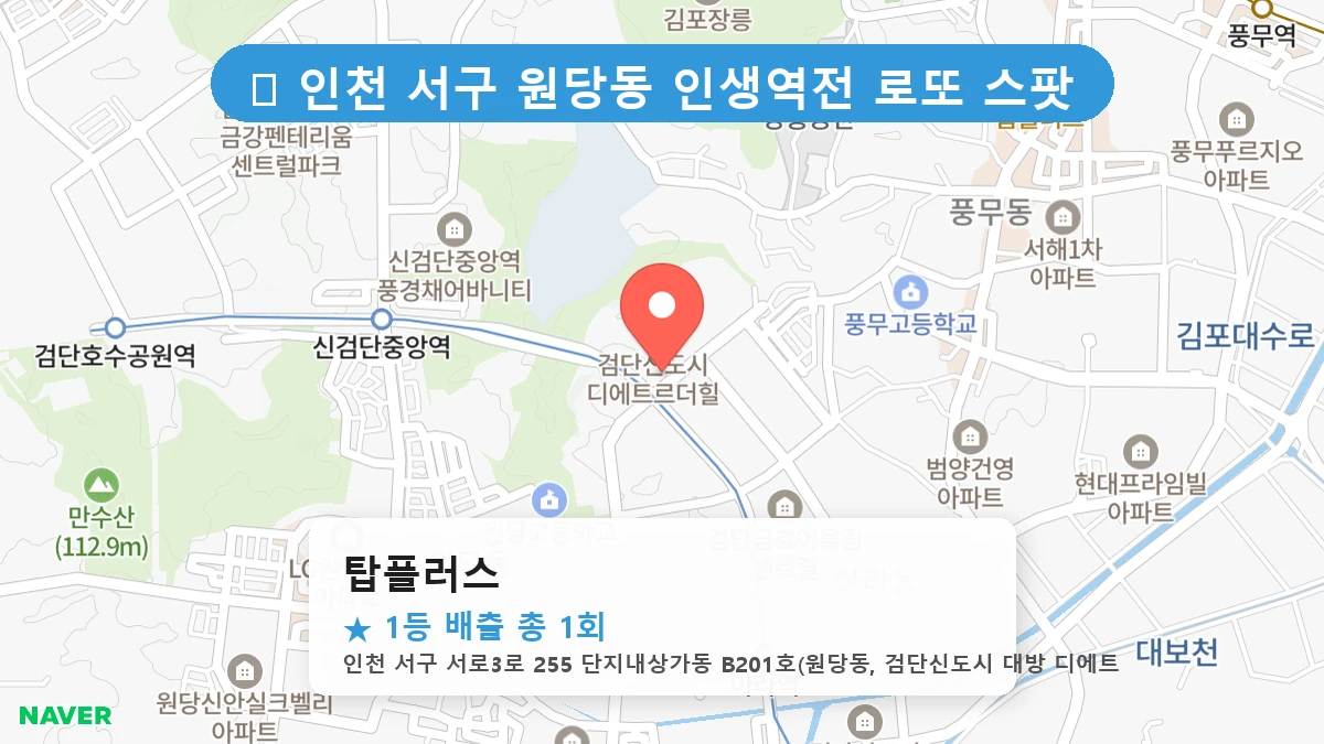 탑플러스 네이버 지도
