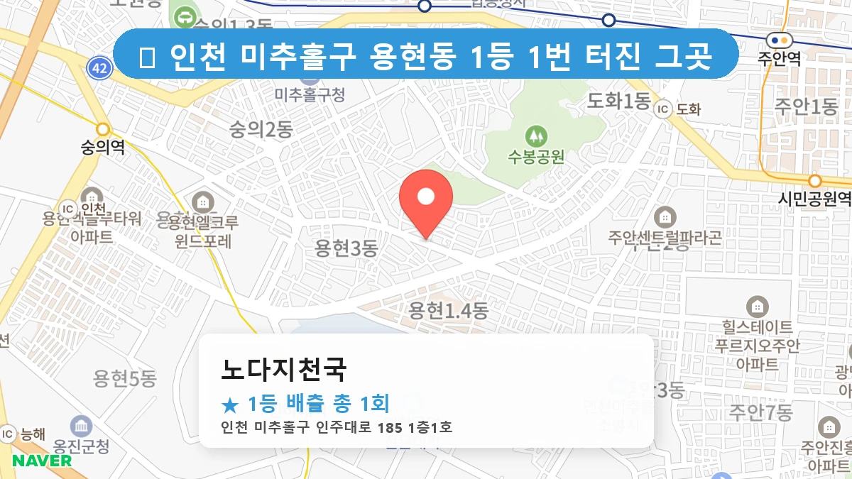 노다지천국 네이버 지도