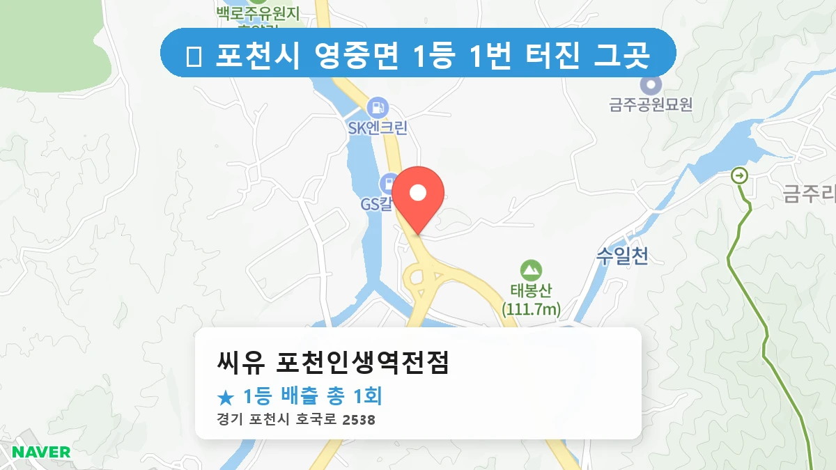 씨유 포천인생역전점 네이버 지도