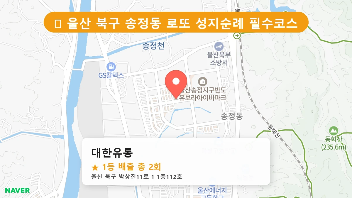 대한유통 네이버 지도