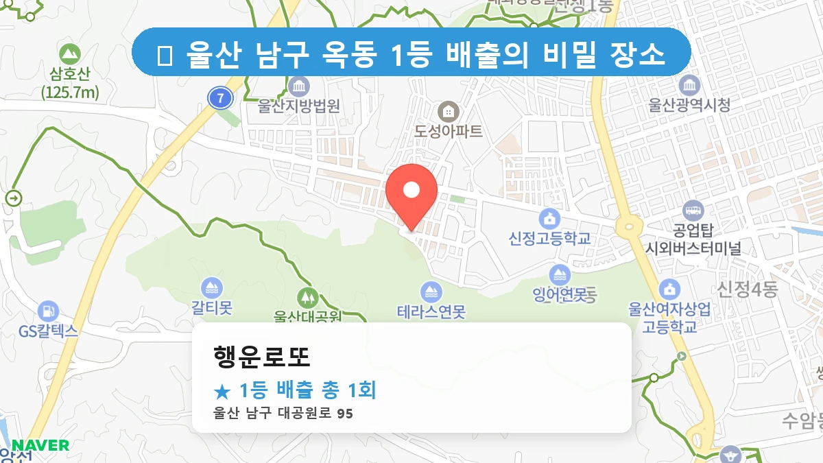 행운로또 네이버 지도