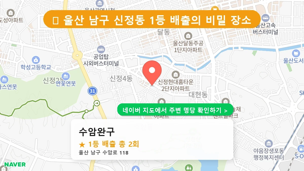 수암완구 네이버 지도