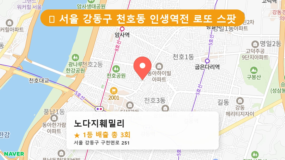 노다지훼밀리 네이버 지도