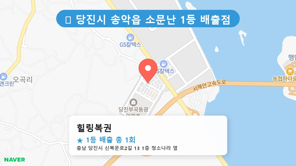 힐링복권 네이버 지도