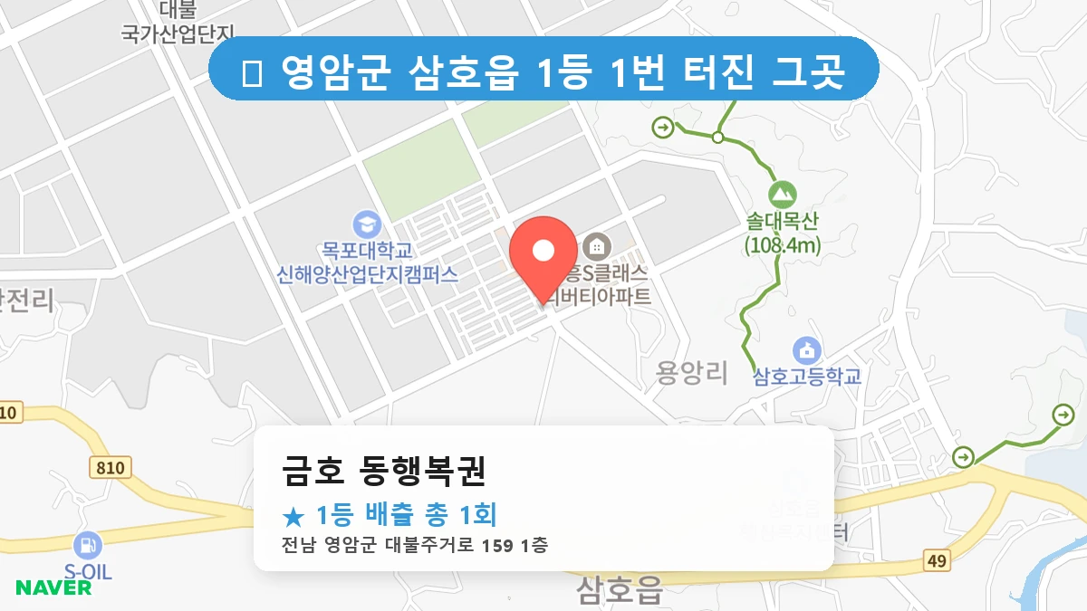 금호 동행복권 네이버 지도