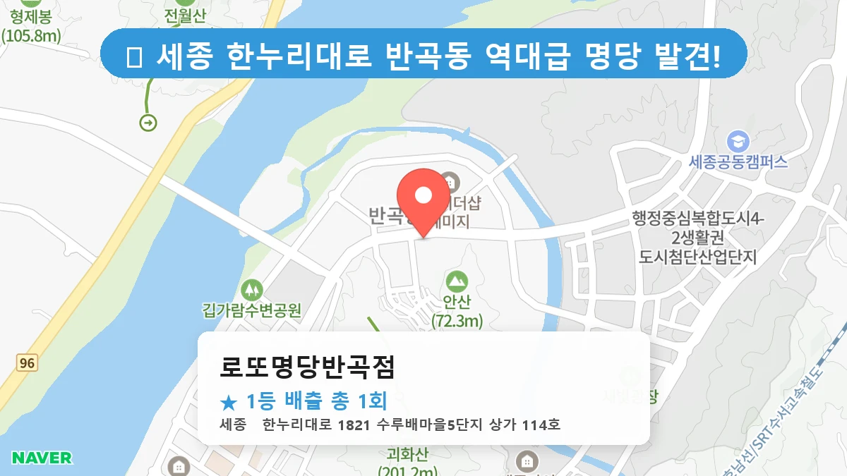 로또명당반곡점 네이버 지도