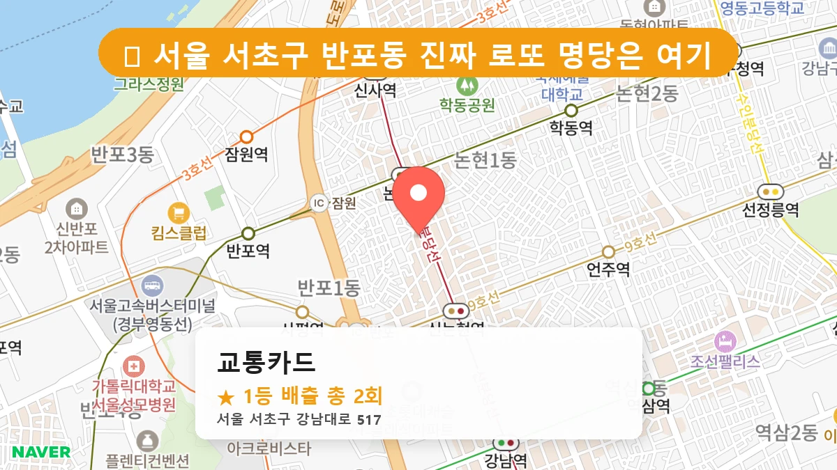 교통카드 네이버 지도