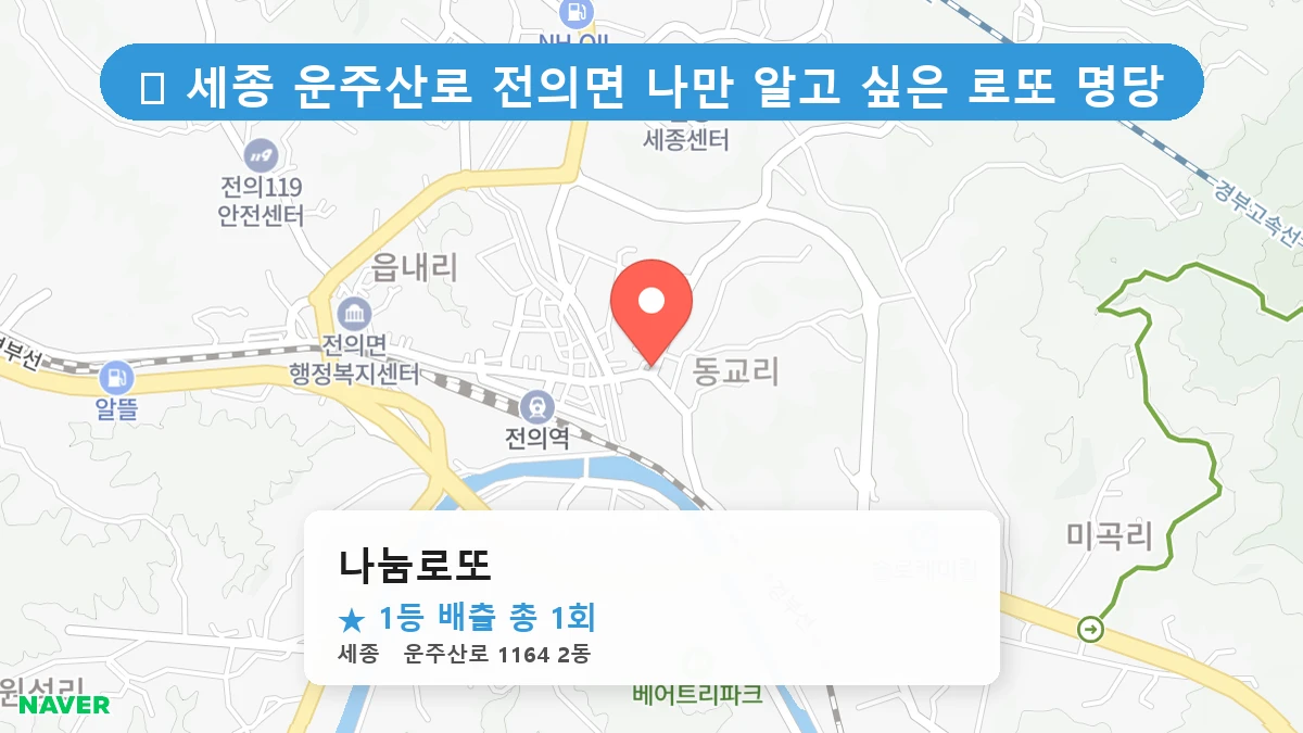 나눔로또 네이버 지도