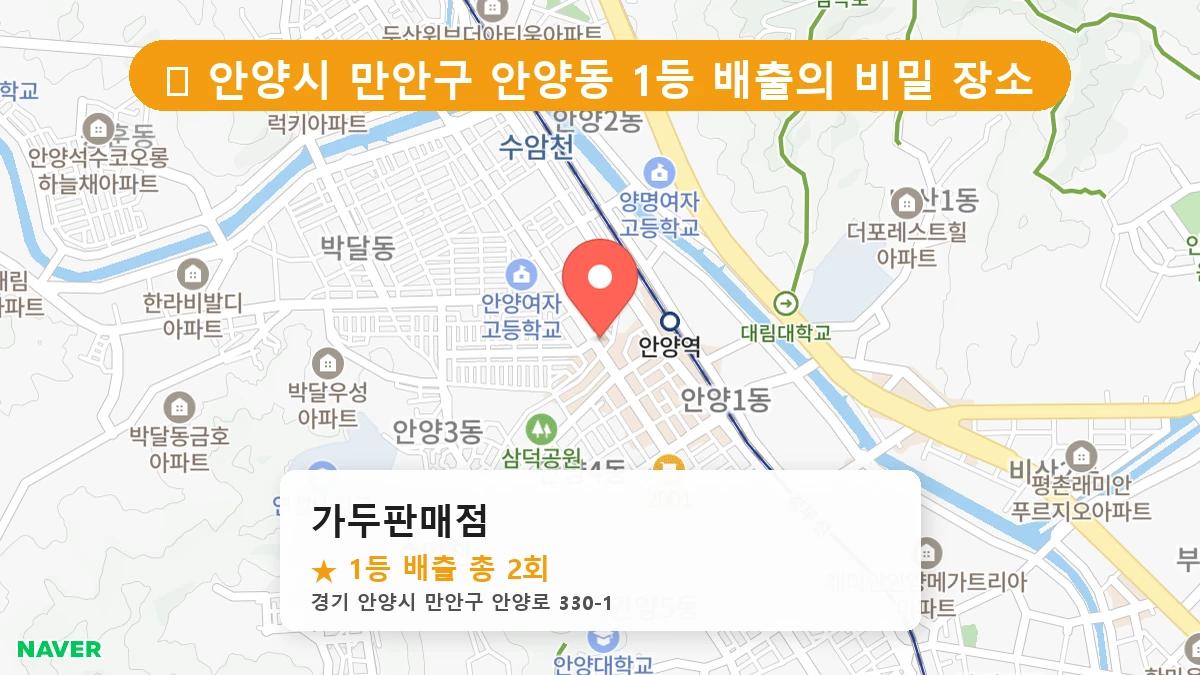 가두판매점 네이버 지도