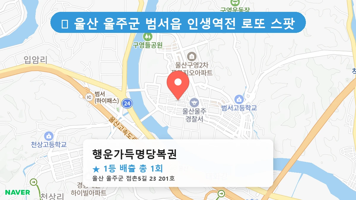 행운가득명당복권 네이버 지도