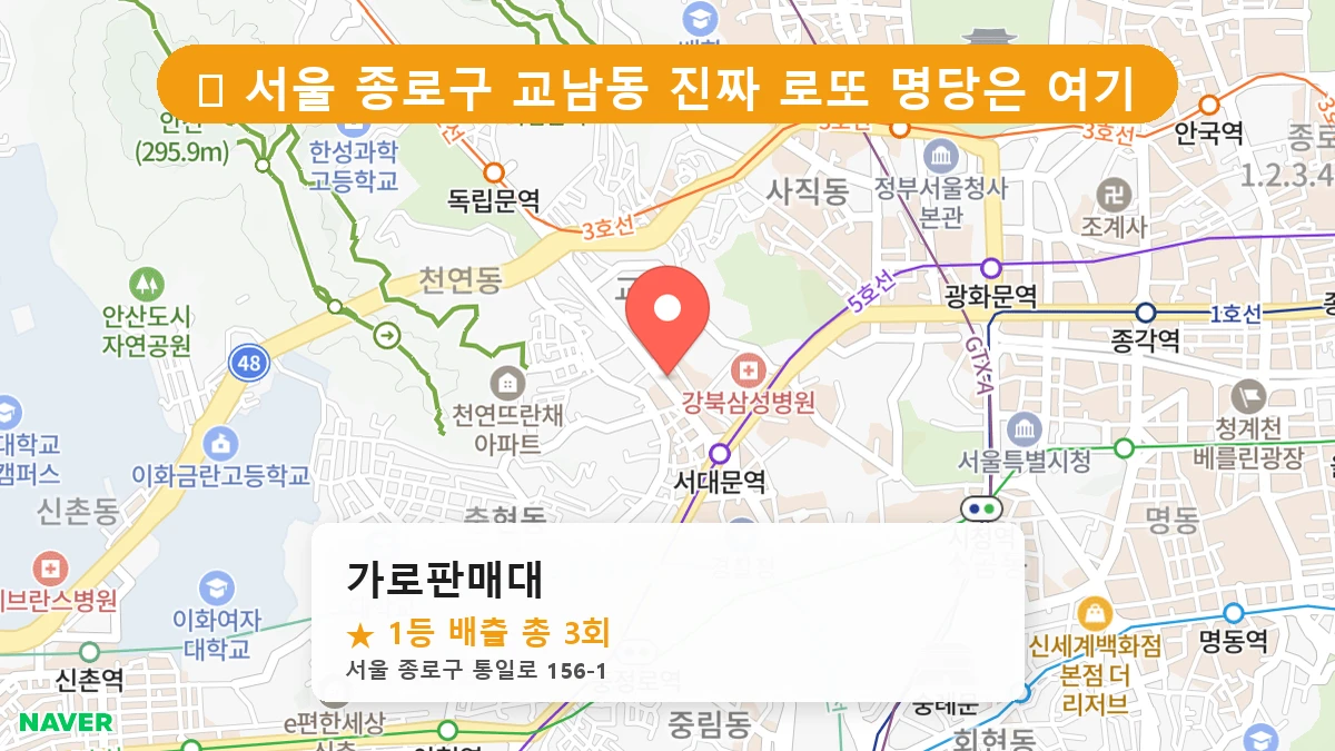 가로판매대 네이버 지도