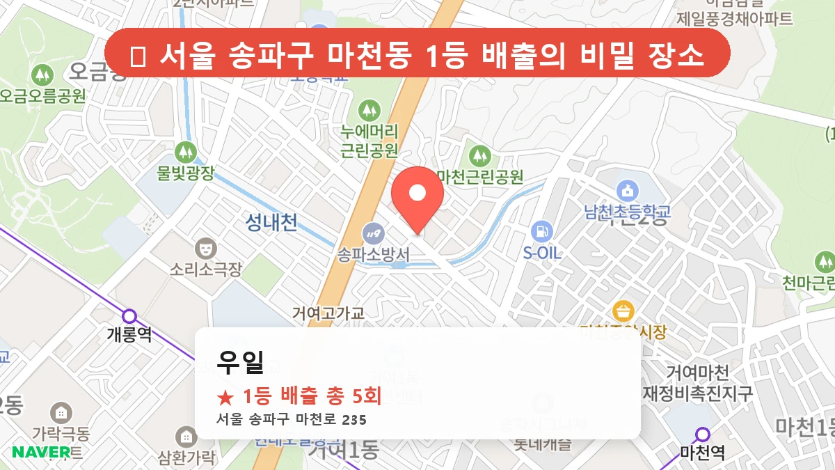 우일 네이버 지도