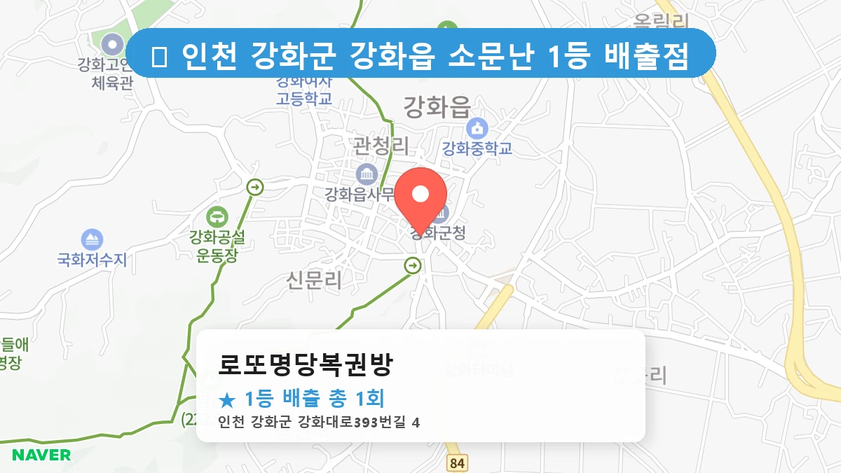 로또명당복권방 네이버 지도