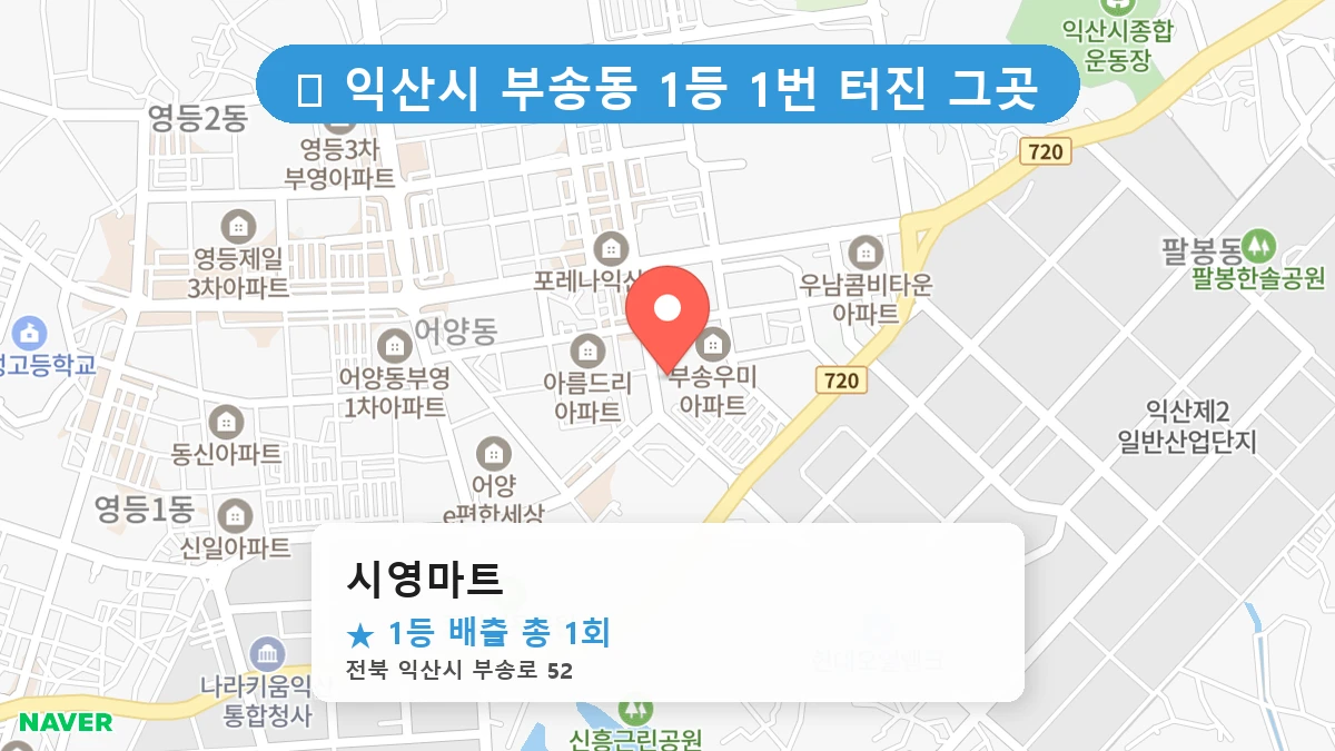 시영마트 네이버 지도