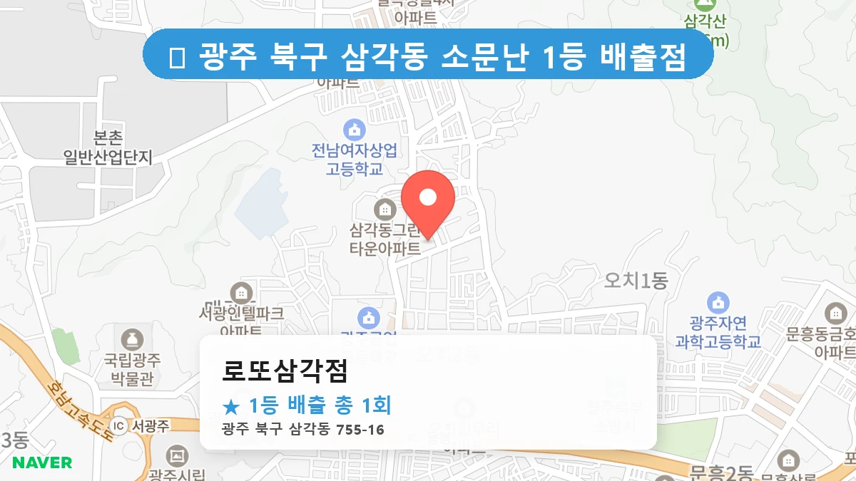 로또삼각점 네이버 지도