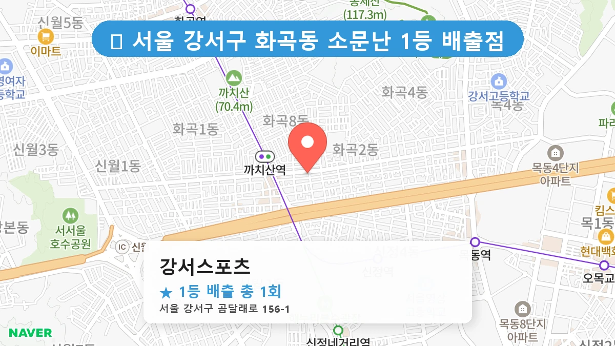 강서스포츠 네이버 지도