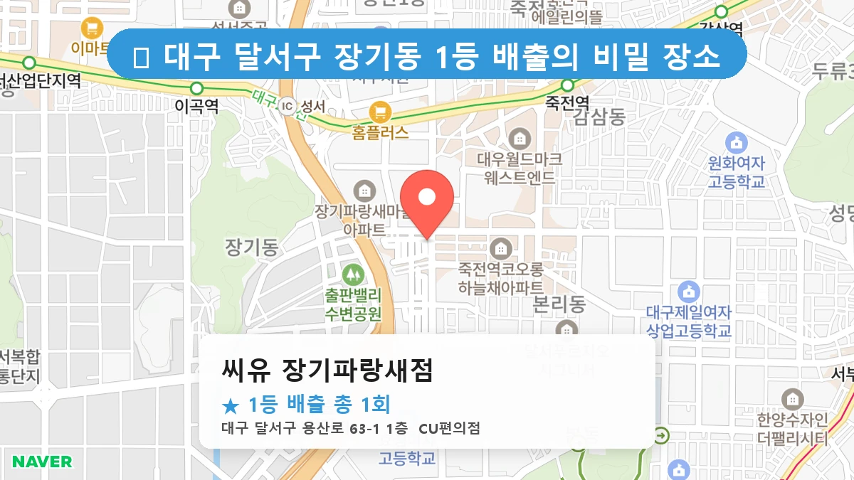 씨유 장기파랑새점 네이버 지도