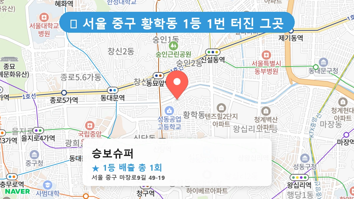 승보슈퍼 네이버 지도