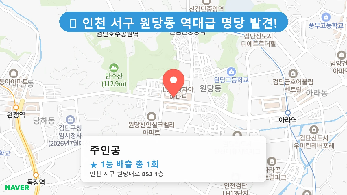 주인공 네이버 지도